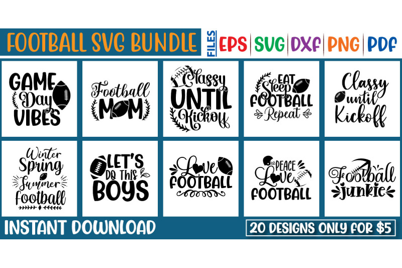 football-svg-bundle