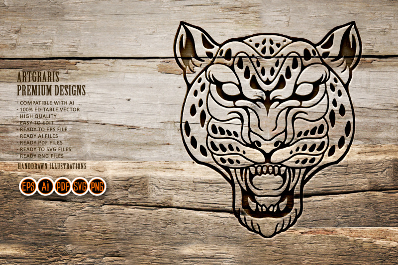 leopard-face-silhouette-clipart