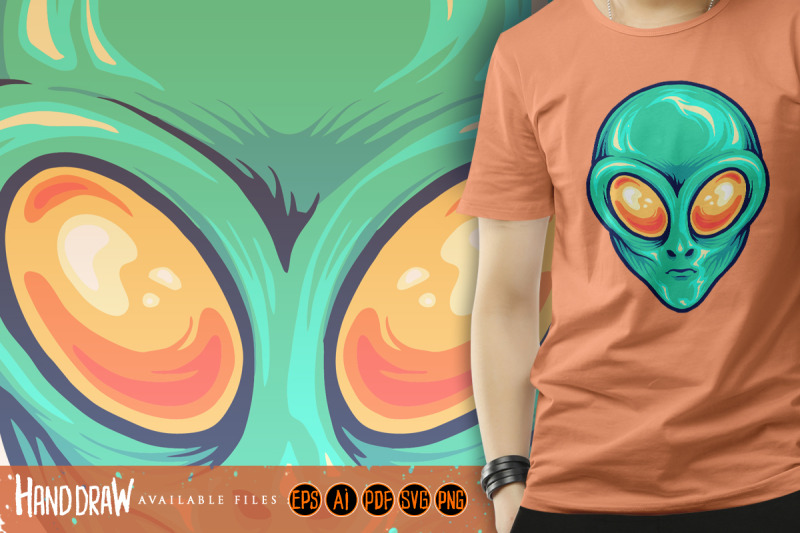 alien-head-cartoon-mascot-illustrations