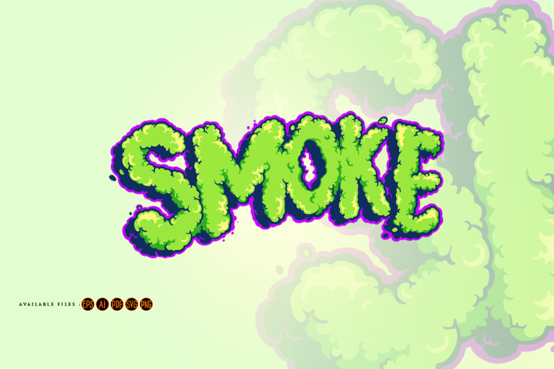 lettering-smoke-typeface-pop-art