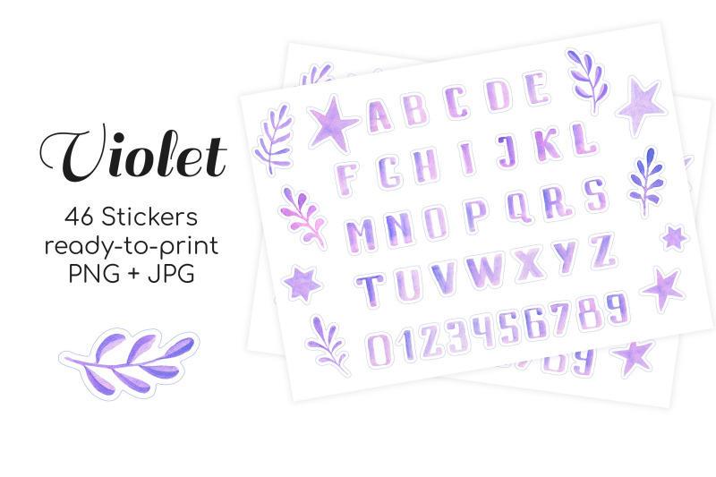 violet-watercolor-alphabet-herbs-and-stars-scrapbook-stickers