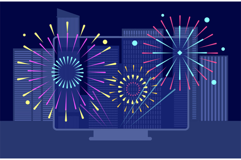 new-year-city-firework-online-festival-downtown-night-fireworks-tv-s