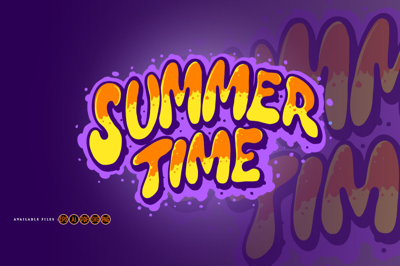 summer-time-typeface-hand-drawn