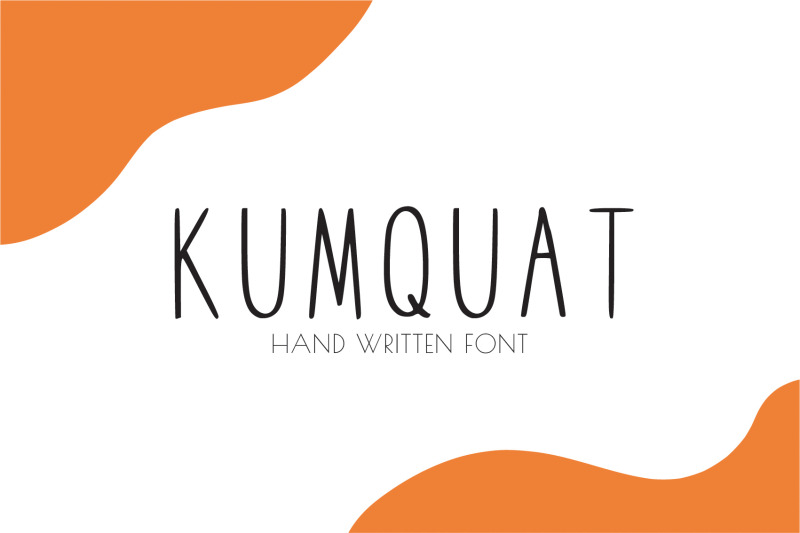 kumquat-hand-written-font