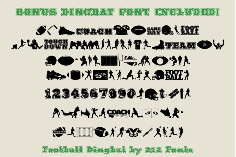 football-bold-font-otf-with-bonus-dingbat-font
