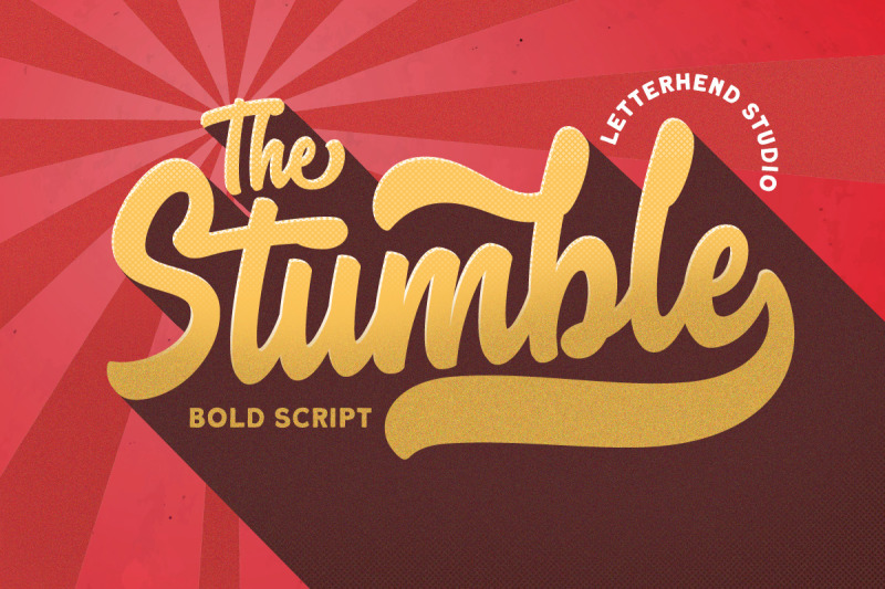 the-stumble-retro-bold-script