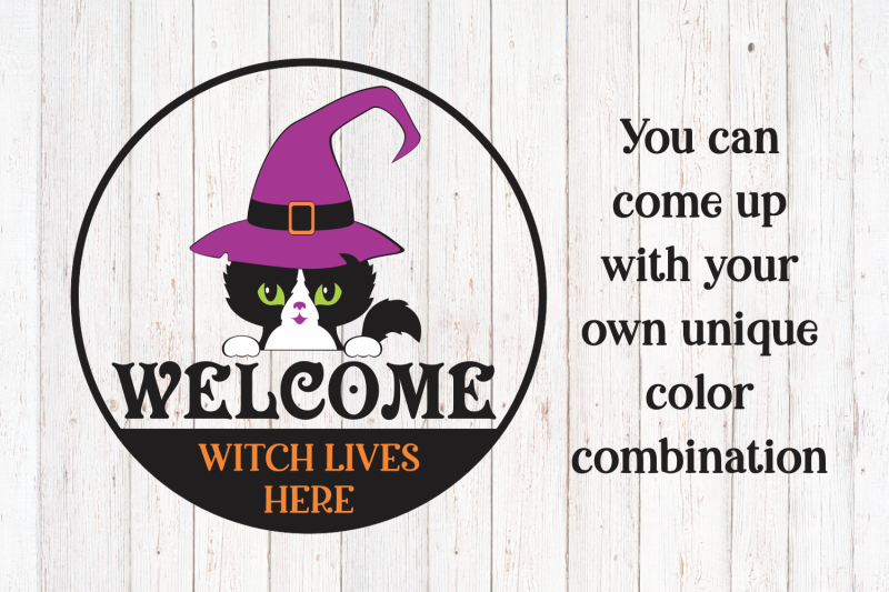 halloween-round-sign-svg-with-black-cat-welcome