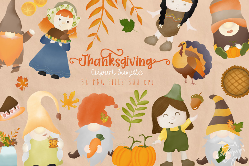 thanksgiving-clipart-bundle-autumn-watercolor-sublimation