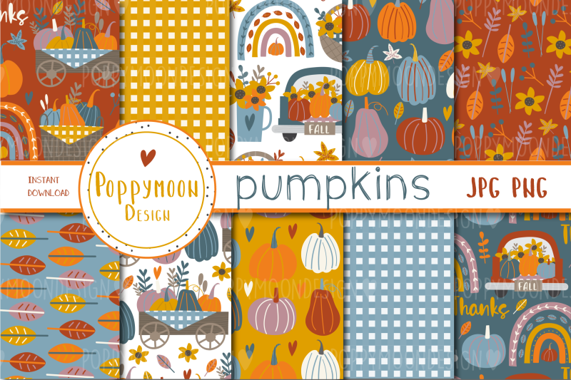 pumpkins-paper-set