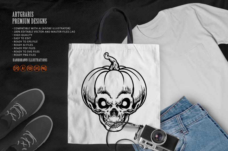 skull-pumpkin-jack-o-lantern-halloween-silhouette