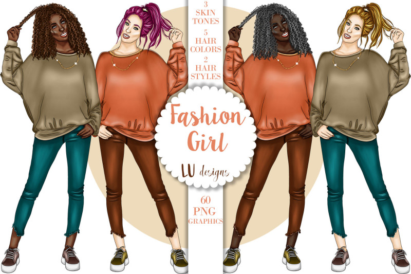 fall-fashion-girls-african-american-girl-illustrations-planner-girl