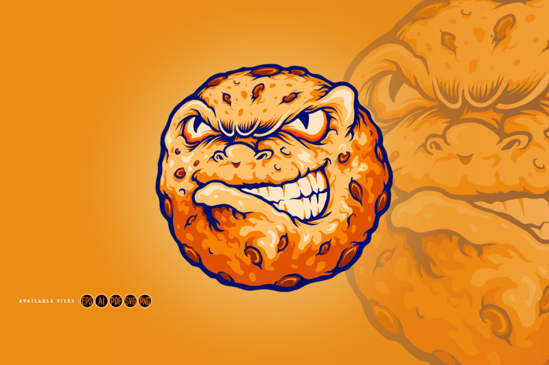 biscuit-chocolate-logo-angry-cookies-mascot