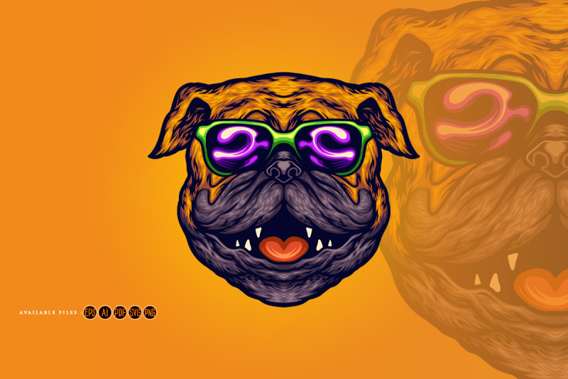 cool-pug-dog-summer-sunglasses-cartoon