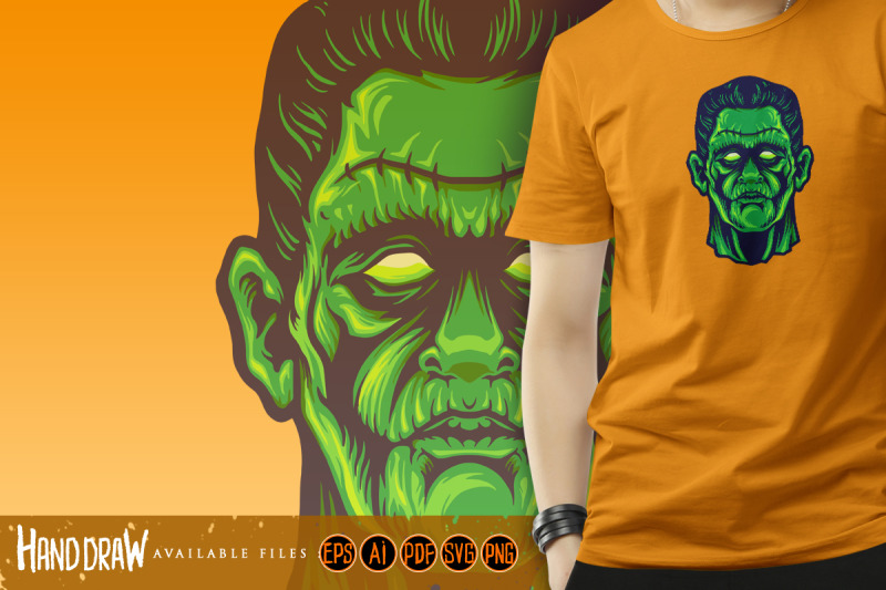 zombie-frankenstein-face-halloween