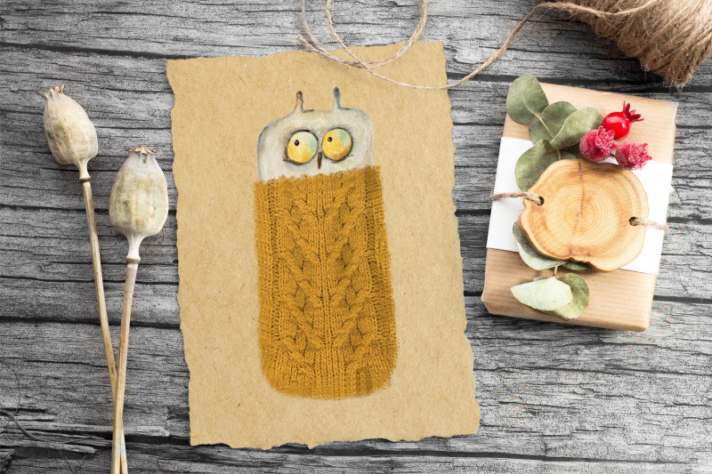 knitted-owls-png