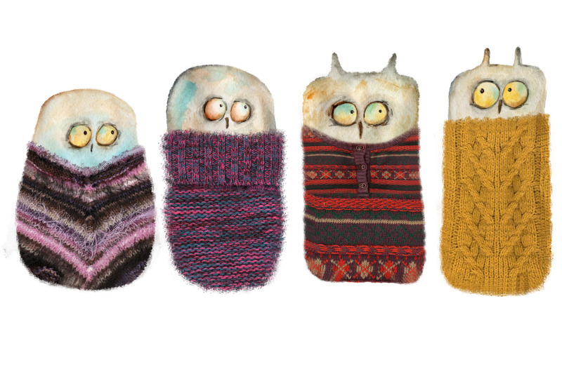 knitted-owls-png