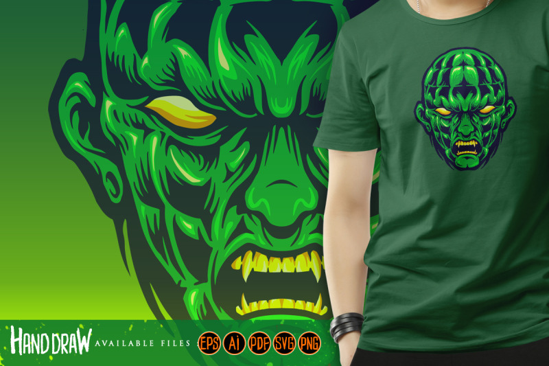 green-head-angry-monster-halloween