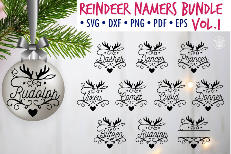 christmas-reindeer-names-ornaments-svg-bundle