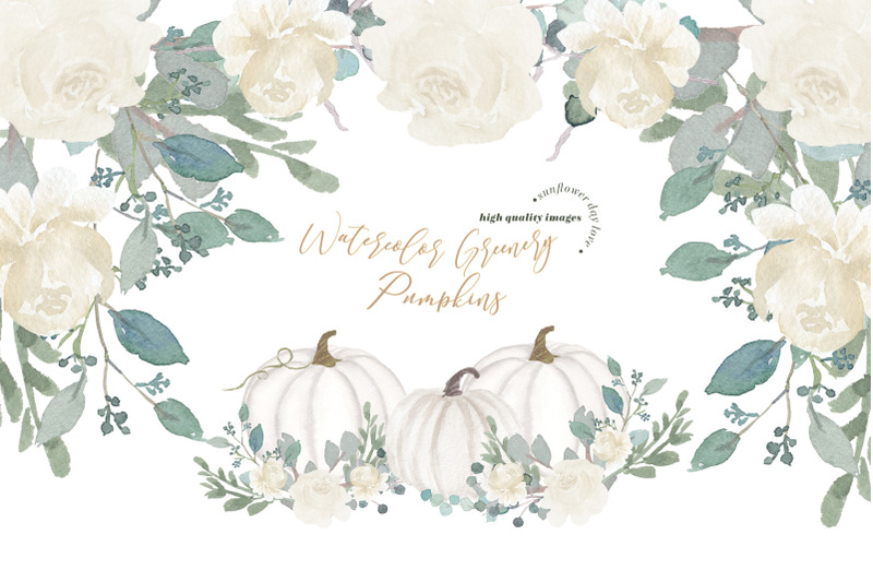 white-flowers-pumpkin-clipart-white-cream-pumpkin-illustration