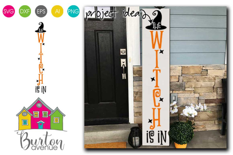 the-witch-is-in-halloween-porch-sign-vertical-svg-file