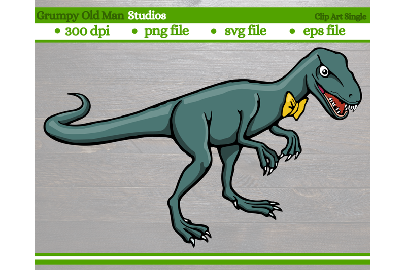 veliocoraptor-with-bow-tie-dinosaur