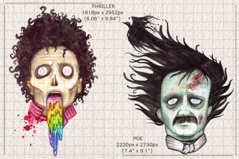 watercolor-zombie-pop-illustrations