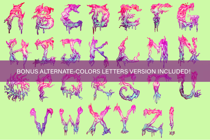 zombie-a-z-hand-drawn-letters-alphabet