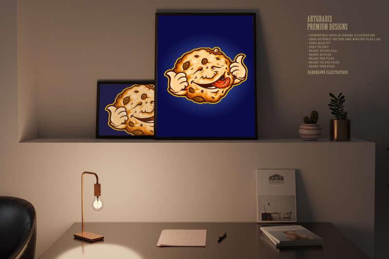 cookie-biscuit-delicious-cartoon-mascot