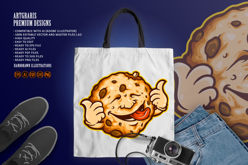 cookie-biscuit-delicious-cartoon-mascot