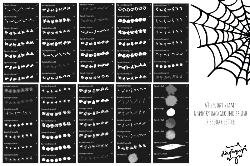 halloween-procreate-stamp-brushes-spooky-stamps