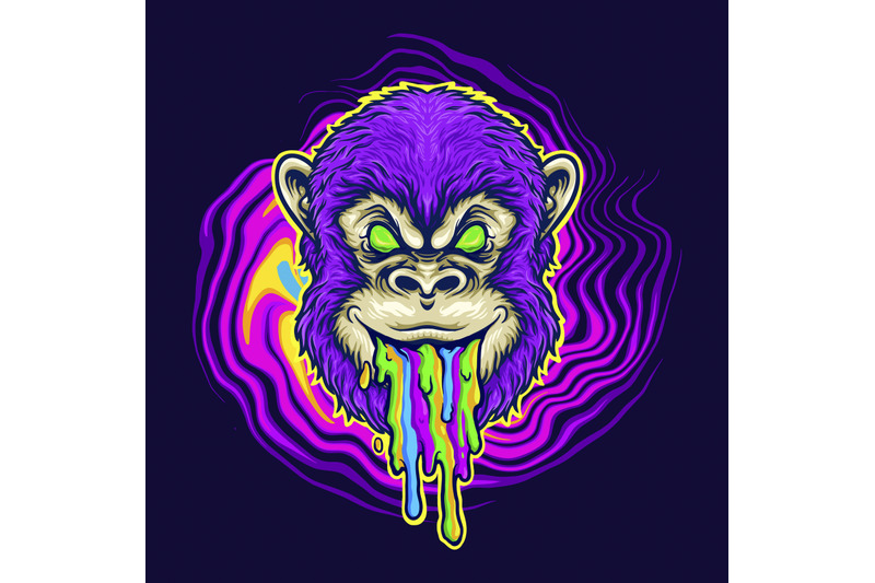 monkey-trippy-psychedelic-mascot