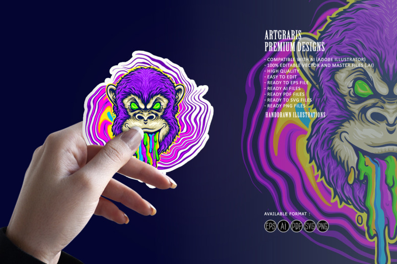 monkey-trippy-psychedelic-mascot