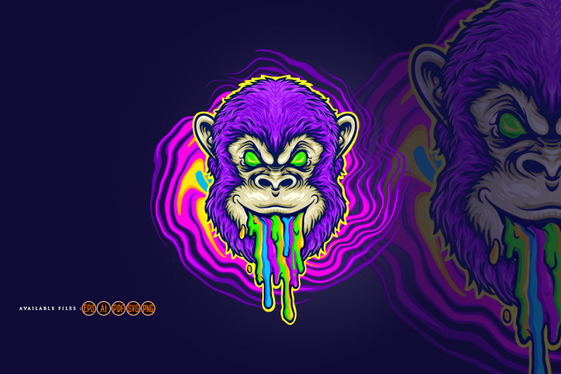 monkey-trippy-psychedelic-mascot