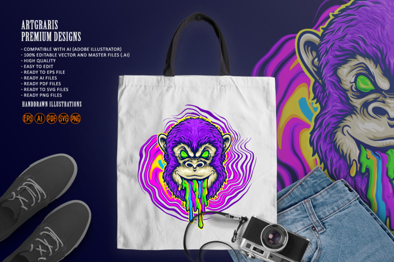 monkey-trippy-psychedelic-mascot