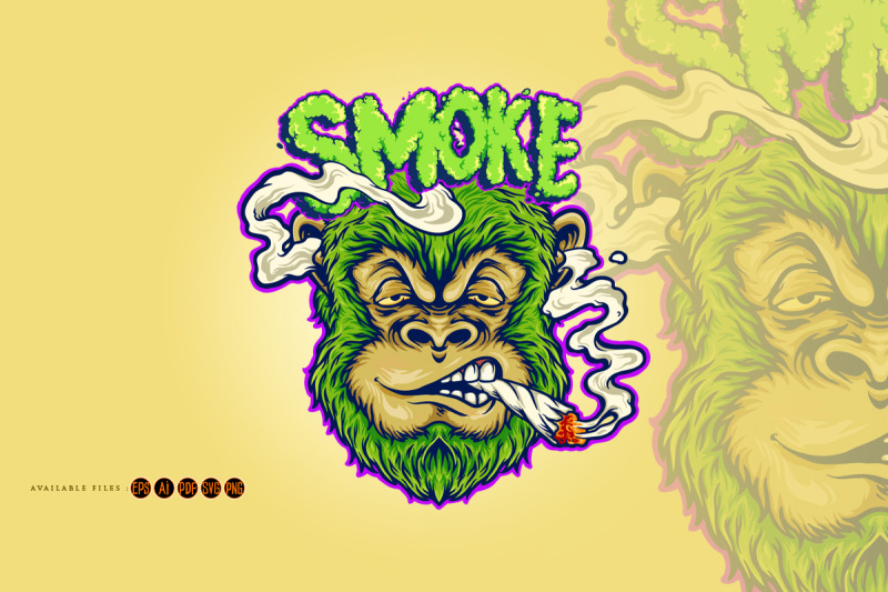 monkey-weed-joint-smoking-a-cigarette