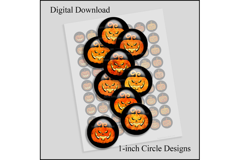 abstract-glowing-jack-o-lantern-1-inch-circles-printable-sheet