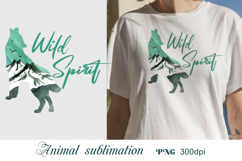 sublimation-designs-for-tshirts-animal-silhouette-png-forest