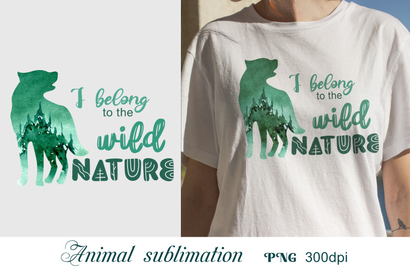 sublimation-designs-for-tshirts-animal-silhouette-png-forest