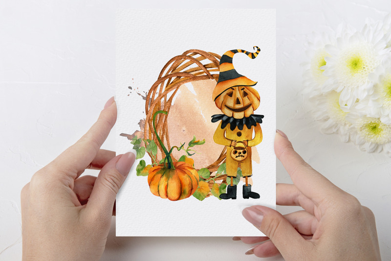 halloween-pumpkin-head-sublimation-design-watercolor-clipart