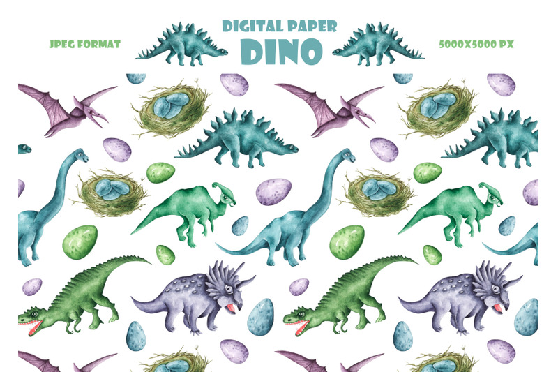 dinosaurs-seamless-pattern-dino-watercolor-digital-paper-baby-boy