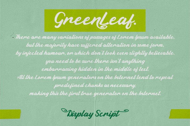 green-leaf-display-script