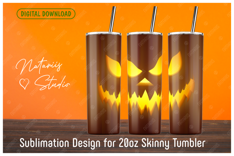 pumpkin-sublimation-design-20oz-skinny-tumbler