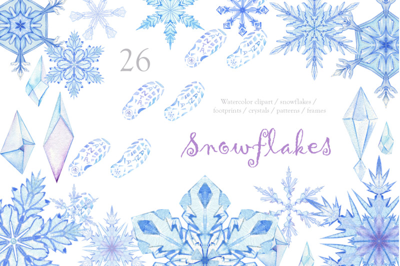 snowflakes-watercolor-clipart