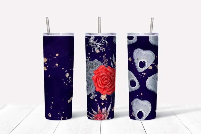 halloween-sublimation-design-skinny-tumbler-wrap-design