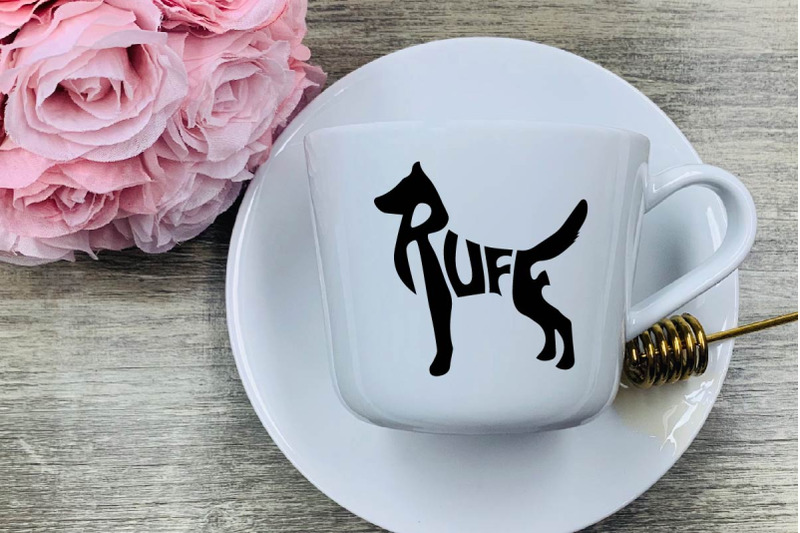 ruff-dog-typography-svg-cut-file