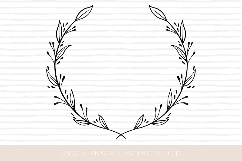 wreath-elegant-leaves-foliage-svg-cutfile-png-eps-also-included