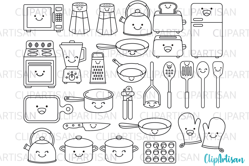 kawaii-kitchen-digital-stamps-cute-cooking-clip-art