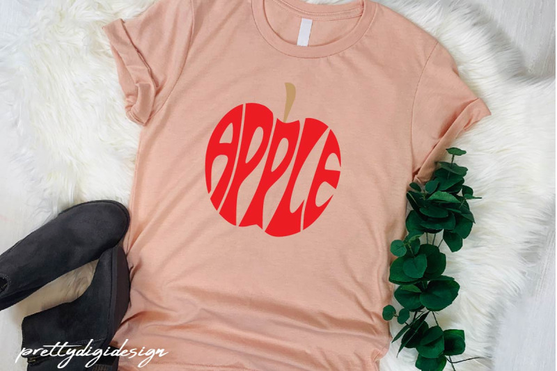 apple-fruit-svg-typography-design