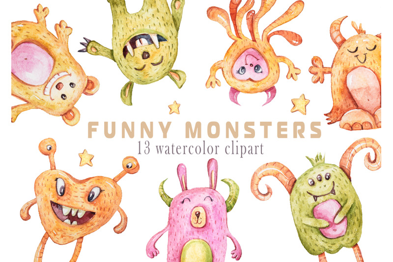 watercolor-halloween-monsters-clipart-illustration-13-png