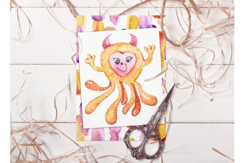 watercolor-halloween-monsters-clipart-illustration-13-png